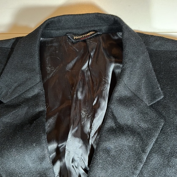 Men’s Pronto Moda Cashmere Overcoat sz 54 R - Picture 2 of 7